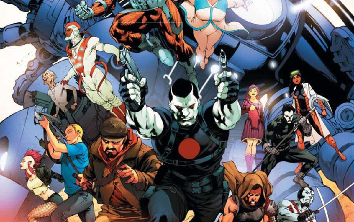 Valiant Comics Characters including Bloodshot (centre)