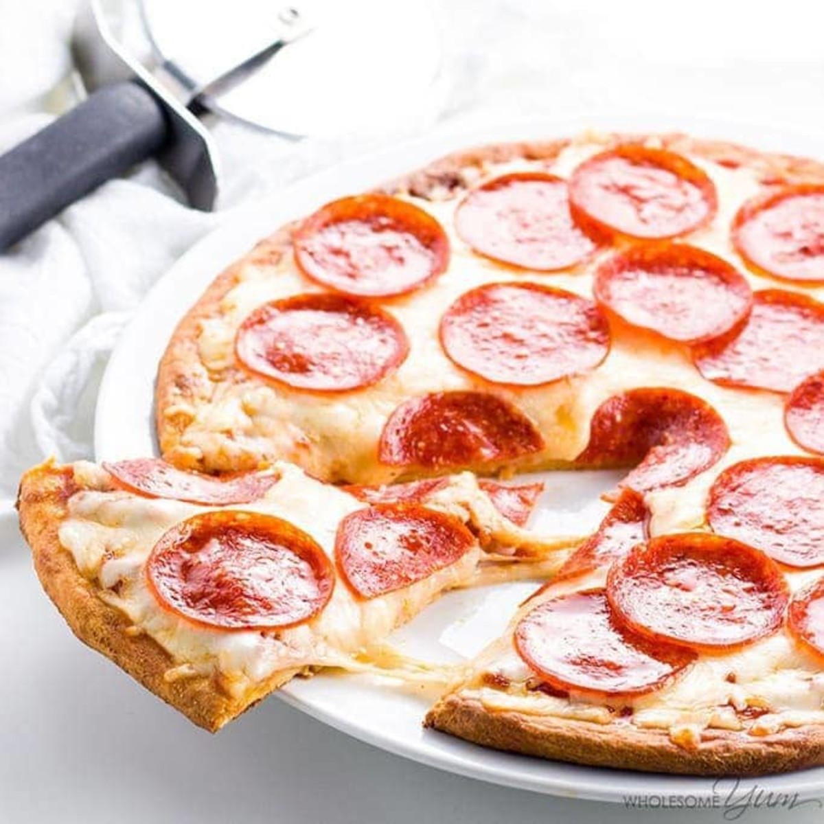 Fathead Pizza Crust Recipe by wholesomeyum.com