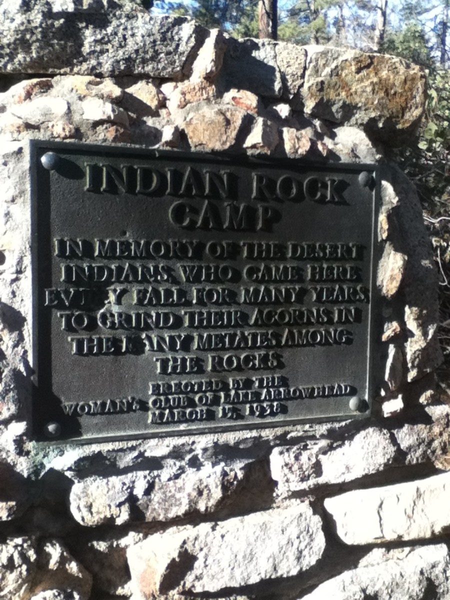 The Indian Rock Camp sign photographed in December of 2011.