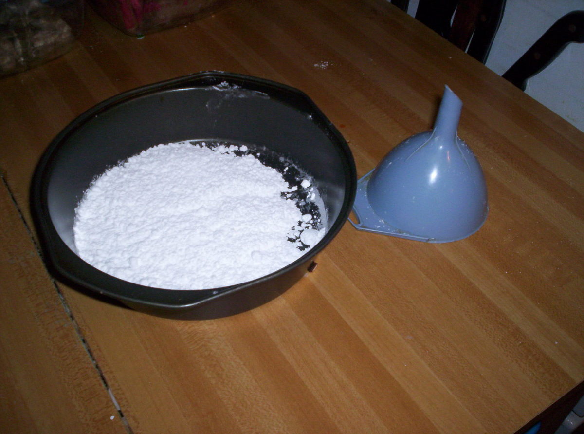 Confectioner's Sugar and Funnel Used