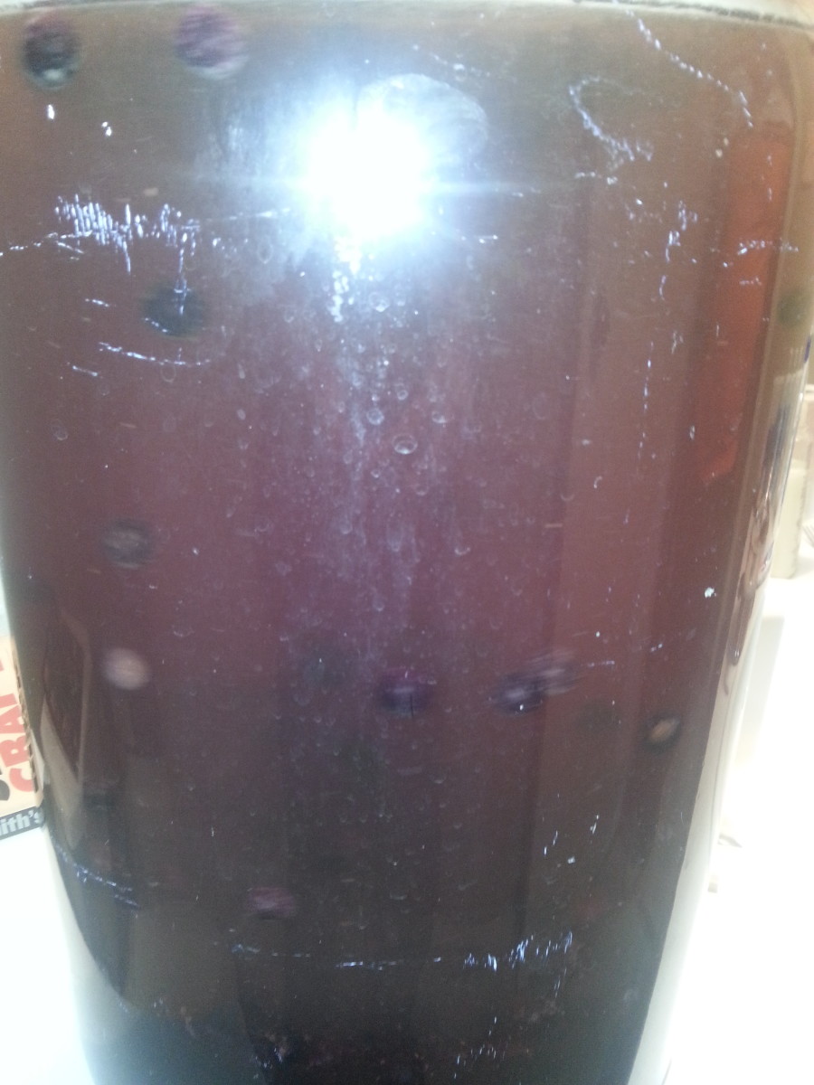Carboy of Blueberry mead