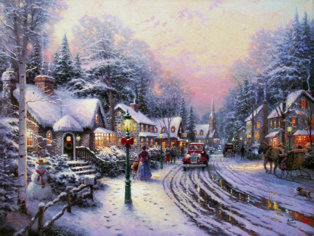 Village Christmas by Thomas Kinkade