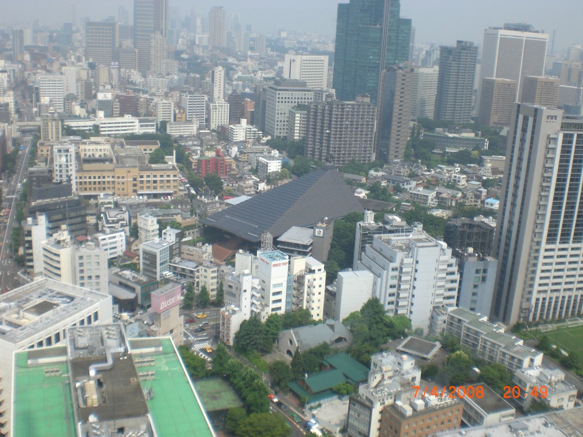 Aerial view from Tokyo Tower