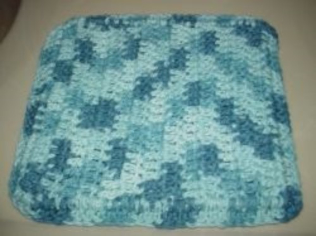 Double layer wash cloth