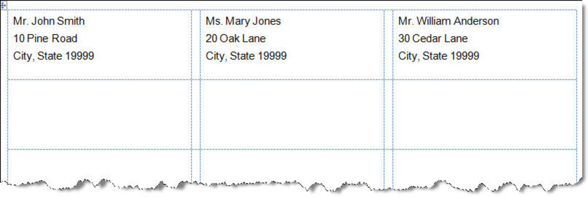 how to make different address labels in word