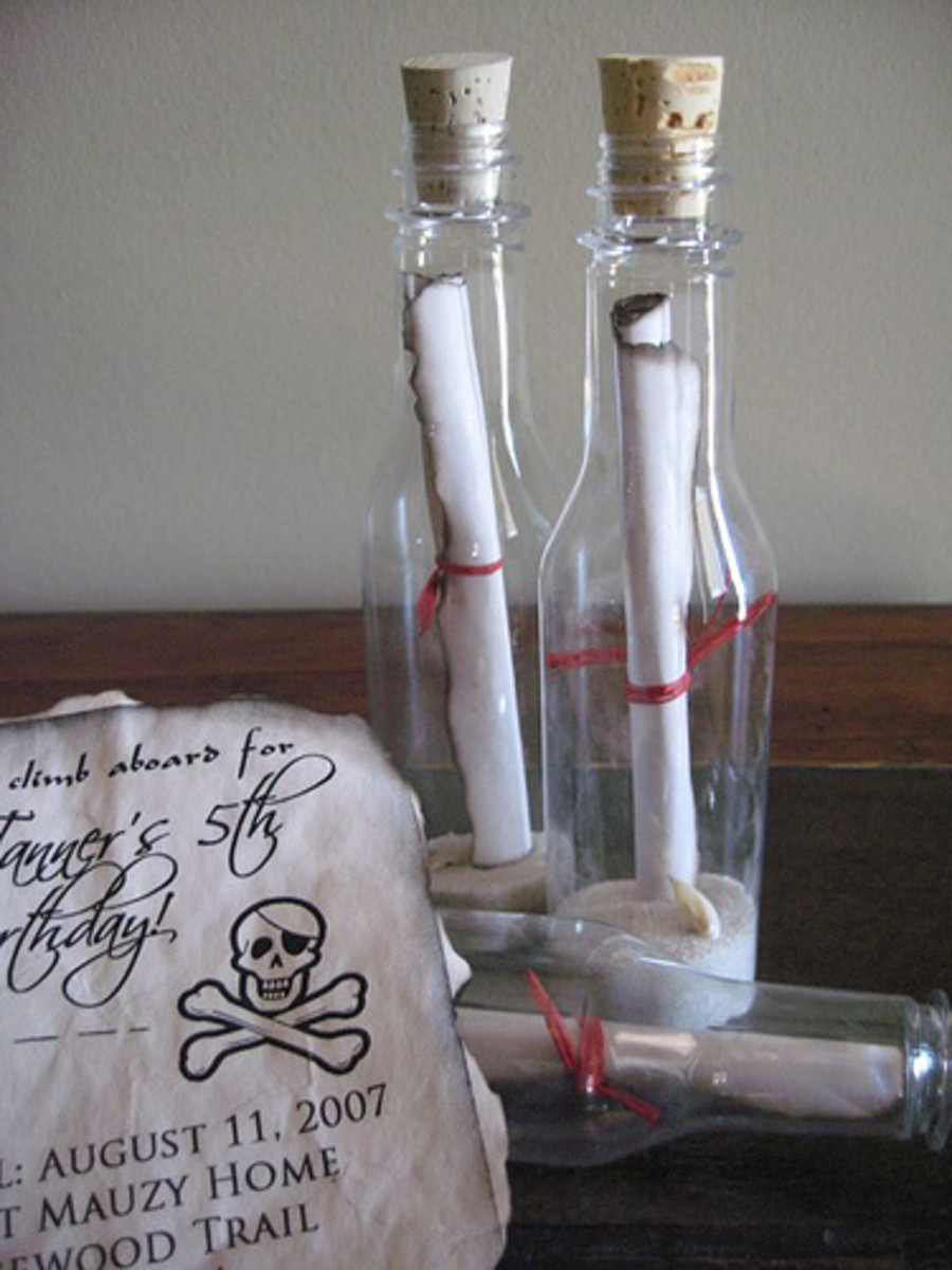 Brilliant idea for a pirate themed birthday party.