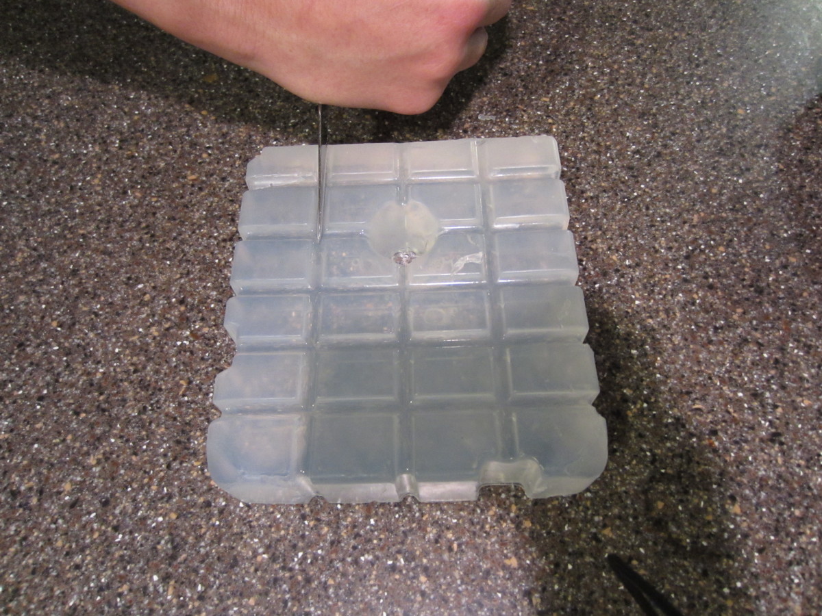 Cut the soap into separate cubes.