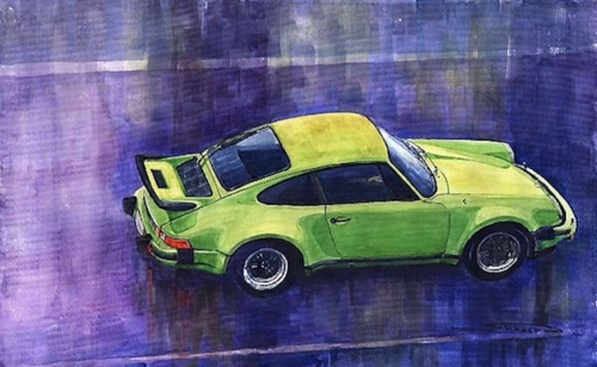 Porsche 911 Turbo Green by Yuriy Shevchuk