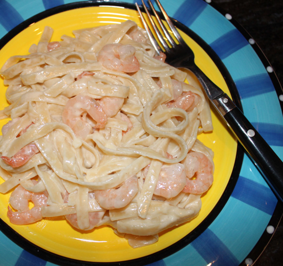 GOOD FOOD CHEAP:  Quick and Easy Shrimp Fettuccine Alfredo