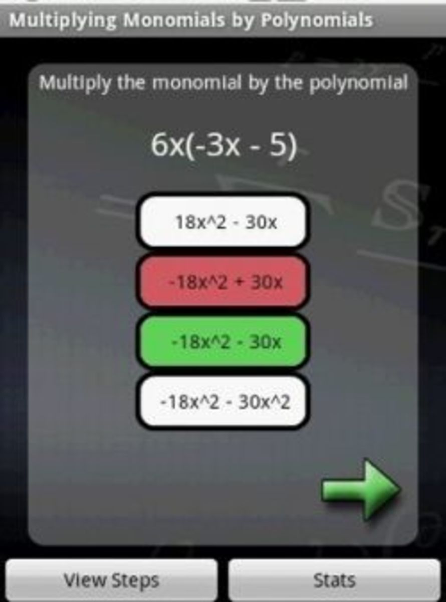 Algebra Tutor Android app
