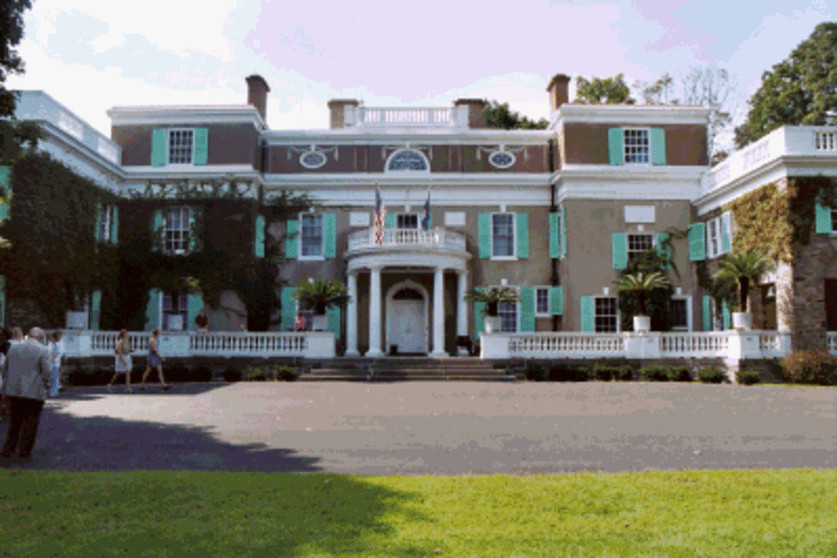 President Franklin D. Roosevelt's home, Springwood, in Hyde Park, New York
