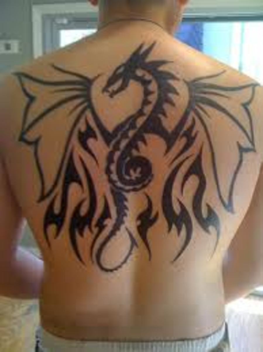 simple dragon tattoo for men