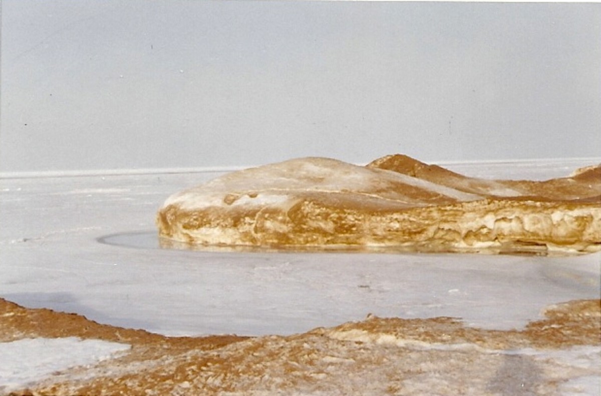 Lake Superior winter iceburgs