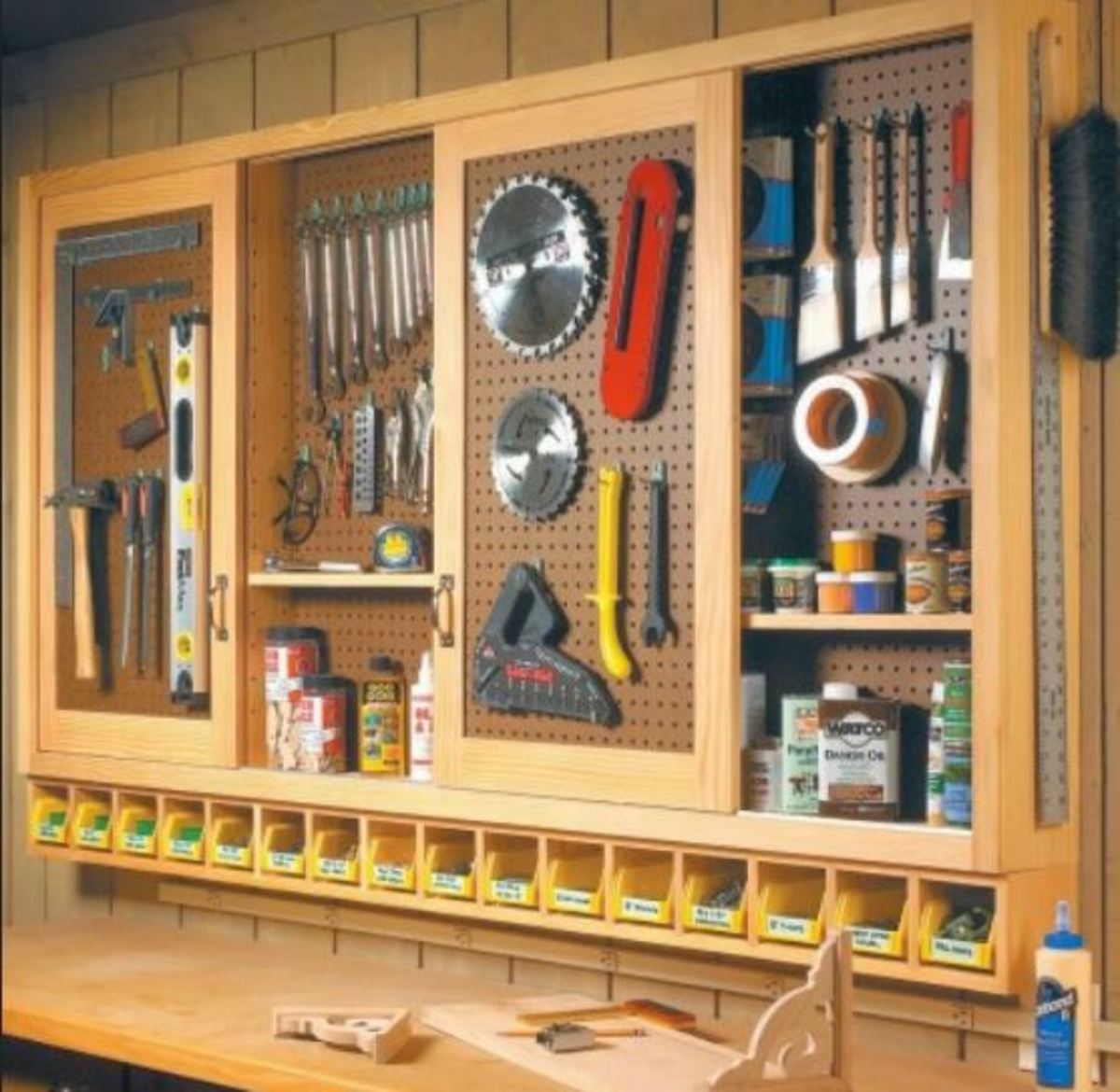 Home Improvement Ideas - Storage Peg Board Under Stairways and More ...