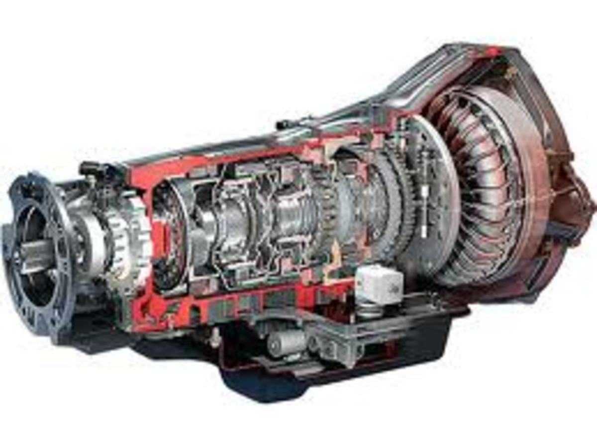 cut-away of automatic transmission