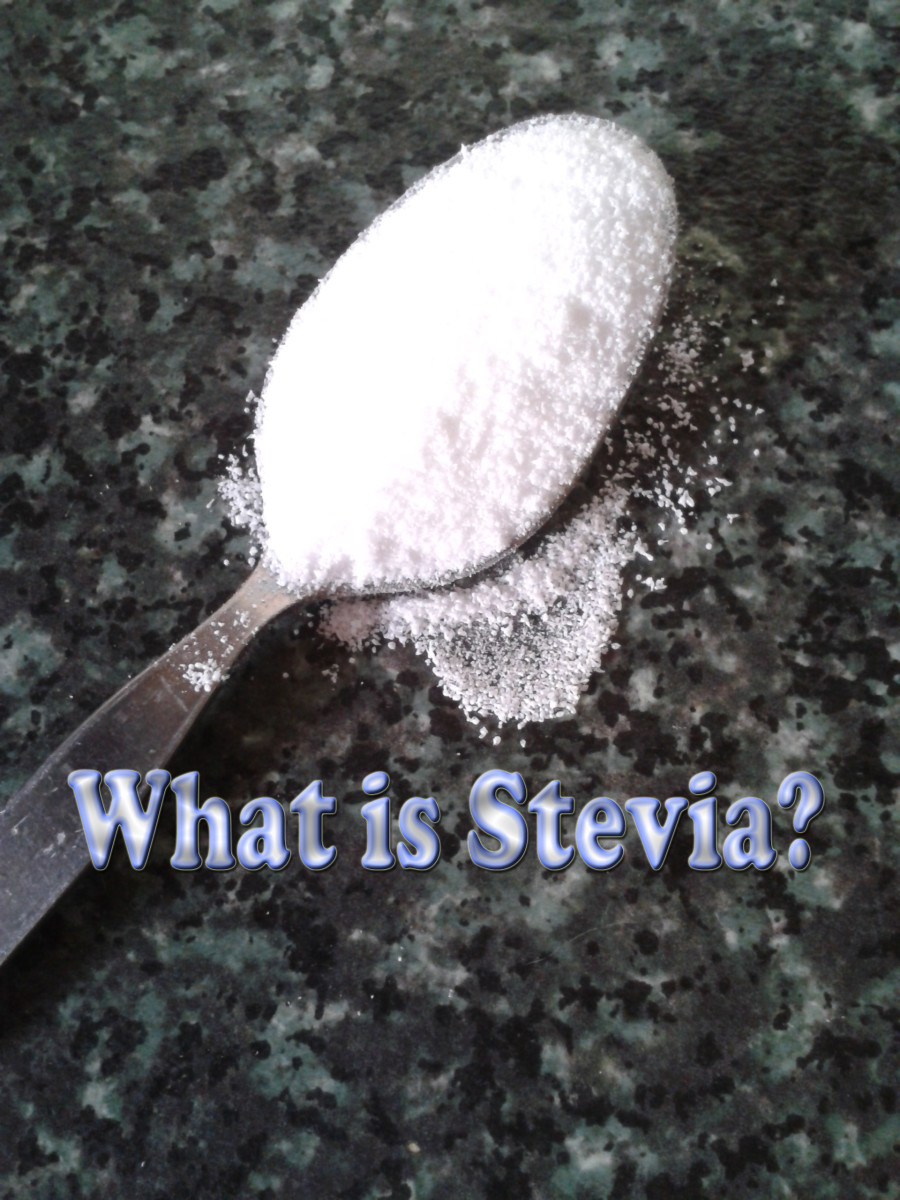 Stevia looks like sugar, but it's more powdery