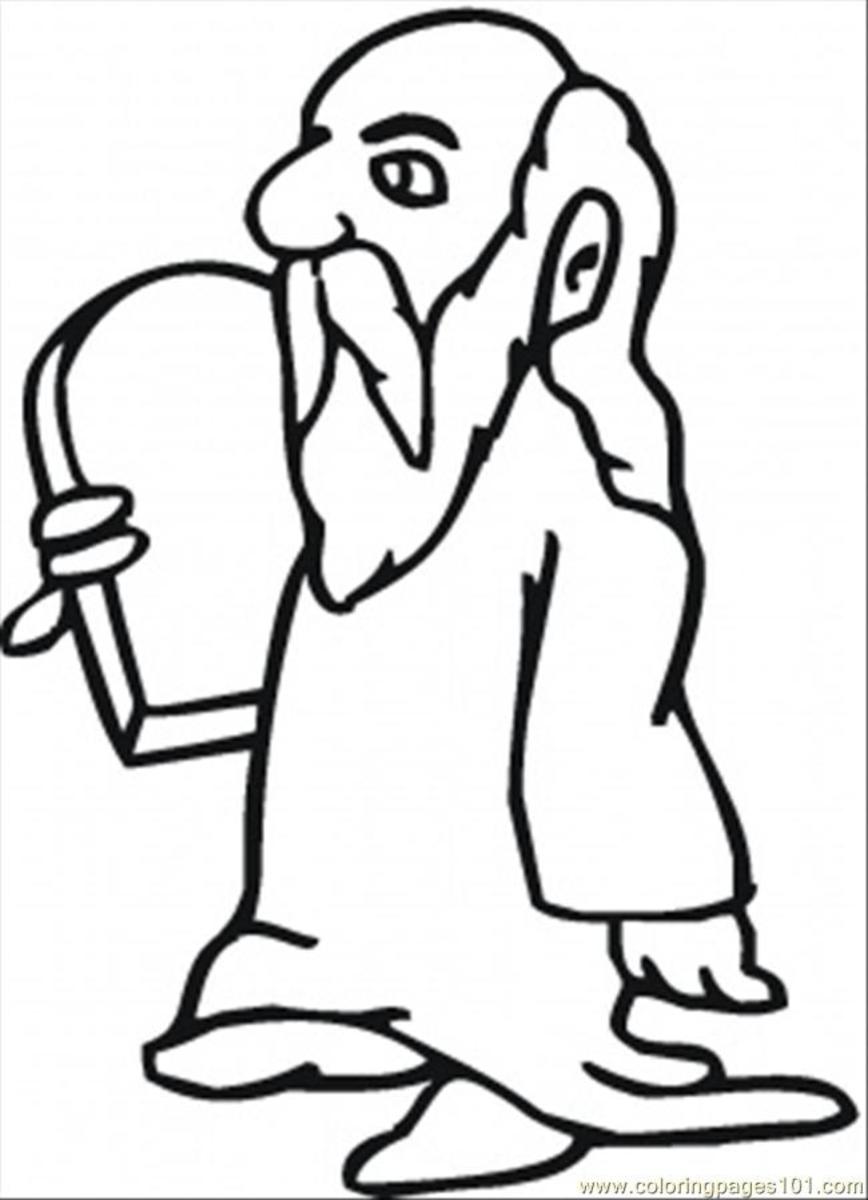 Moses Printable Coloring Pages