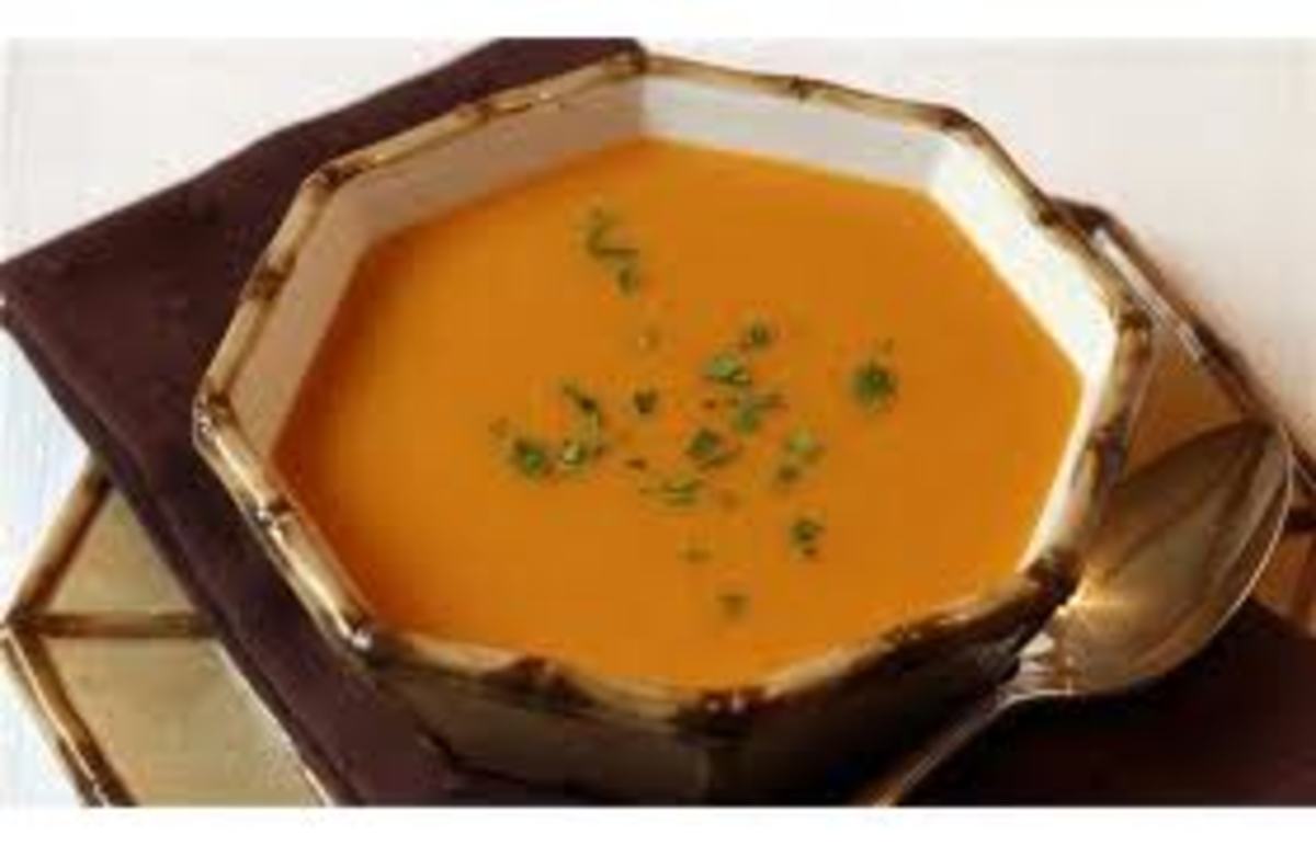 Yam Soup with Cider and Spice