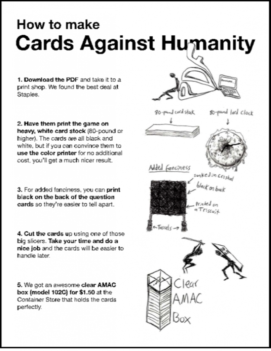 Printing Instructions for Cards Against Humanity