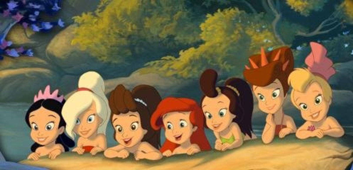 L to R: Alana, Arista, Aquata, Ariel, Adella, Attina and Andrina