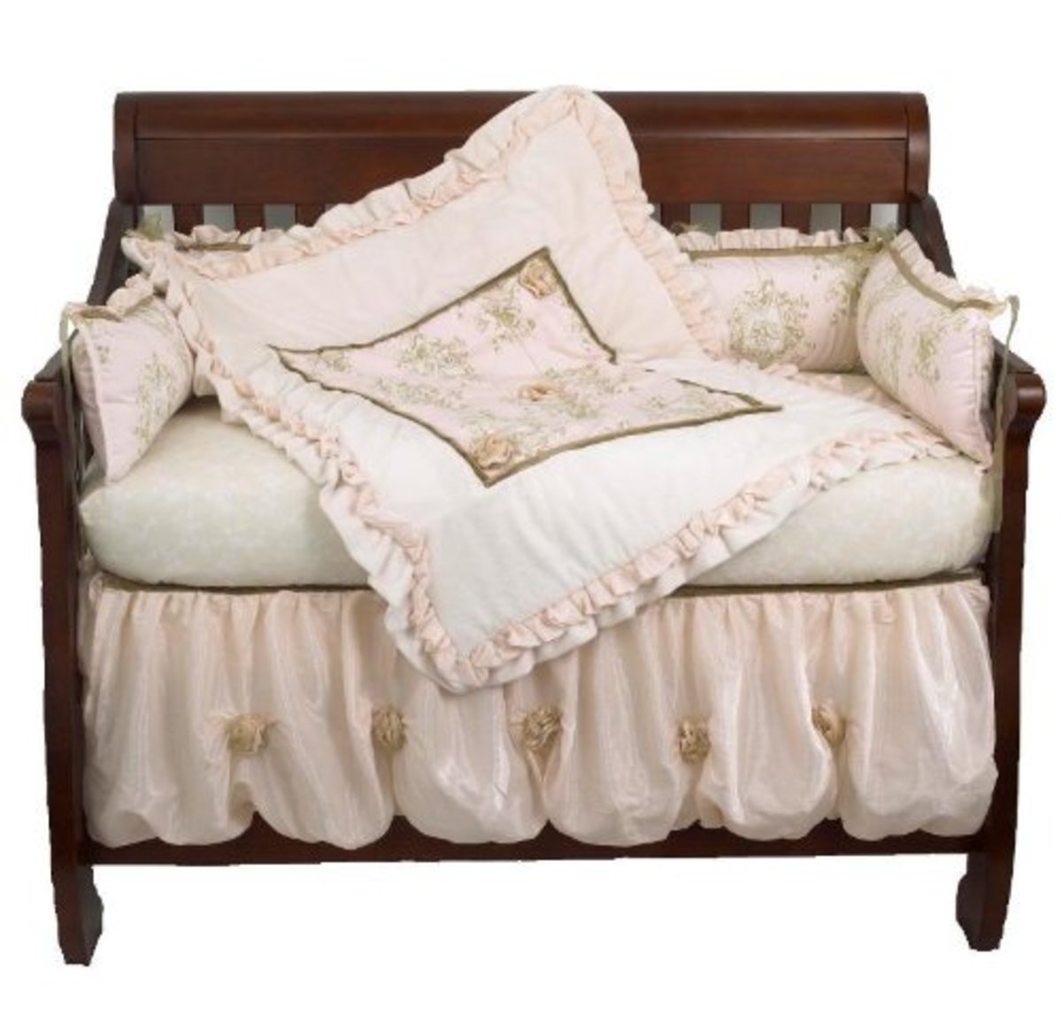 3-and-4-piece-mini-crib-bedding-sets-for-girls-nursery-room
