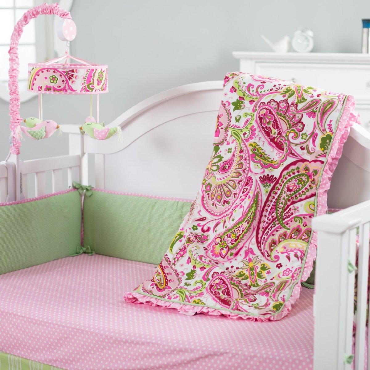 3-and-4-piece-mini-crib-bedding-sets-for-girls-nursery-room
