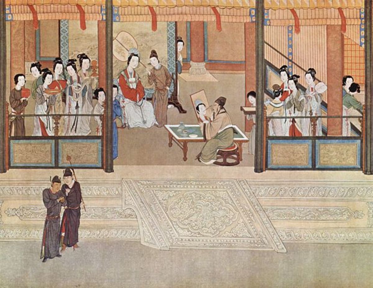 Artist's impression of life in the Ming Dynasty imperial court