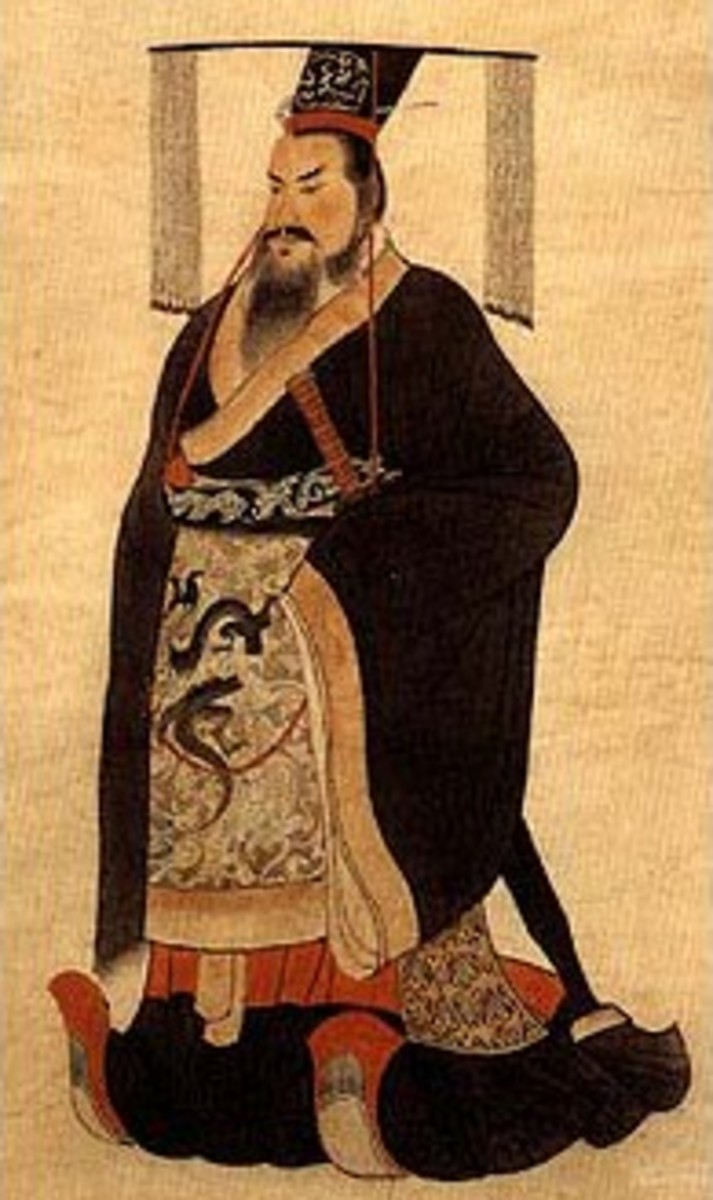 Qin Shi Huang, emperor of the Qin Dynasty (221 - 206 BC)