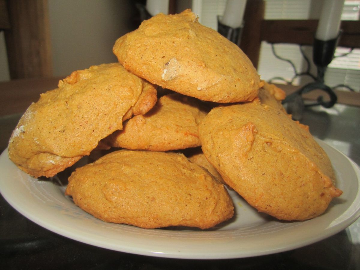 Homemade pumpkin cookies