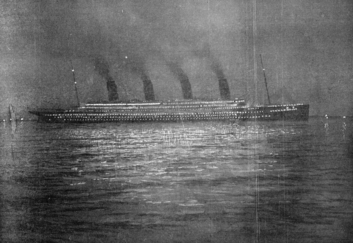 Titanic at Cherbourg
