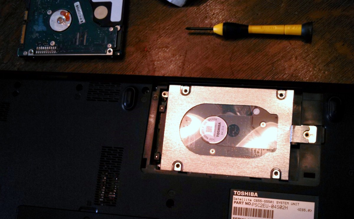 Replacement Laptop Hard Drive for $40- Money Well Spent...