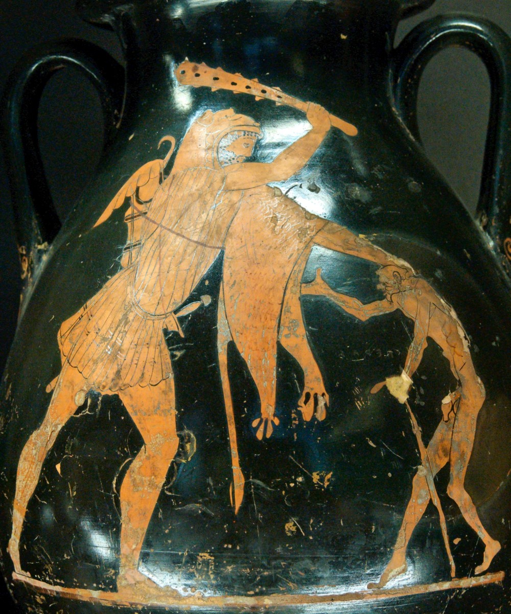 Heracles with Geras - Old Age