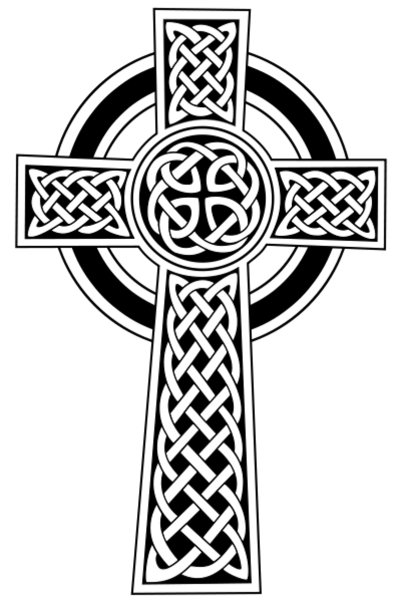Celtic cross from when the Celts became Christains.