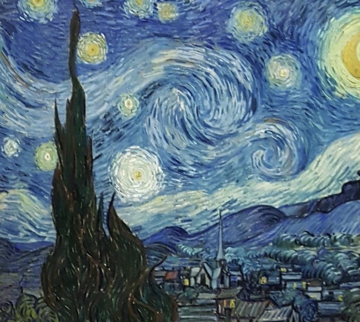 “Starry Night” by Vincent Van Gogh, photographed at MOMA