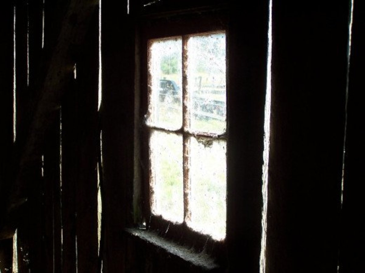 Old barn window.