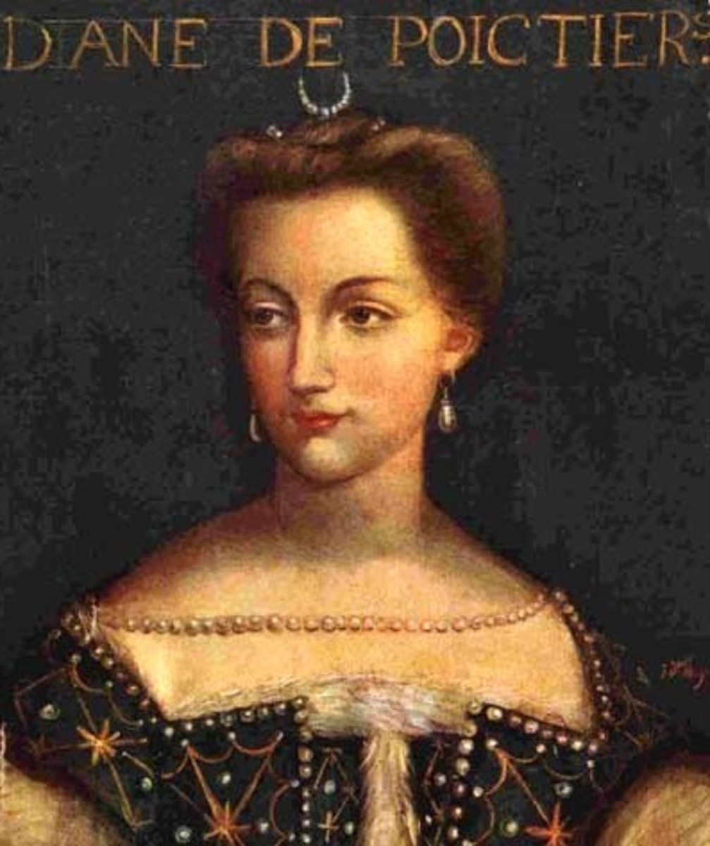 Diane de Poitiers had a 25-year affair with married King Henry II.  