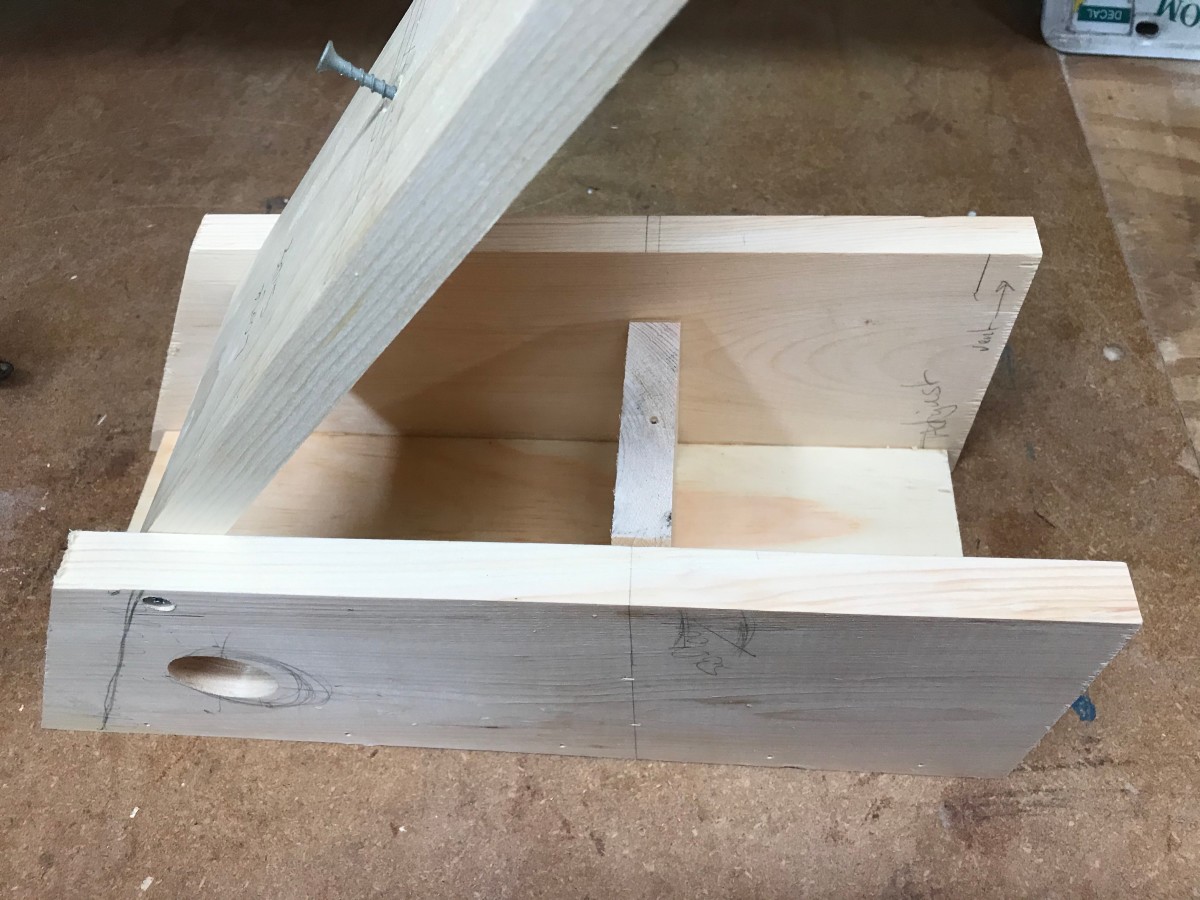 An elevated floor and a simple hinge 