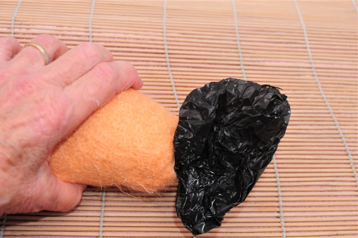 Fill with black bin bags or recycled supermarket bags