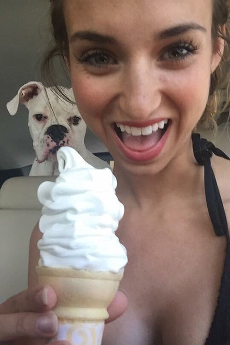 Don't let your dog take your spotlight, or your ice cream!