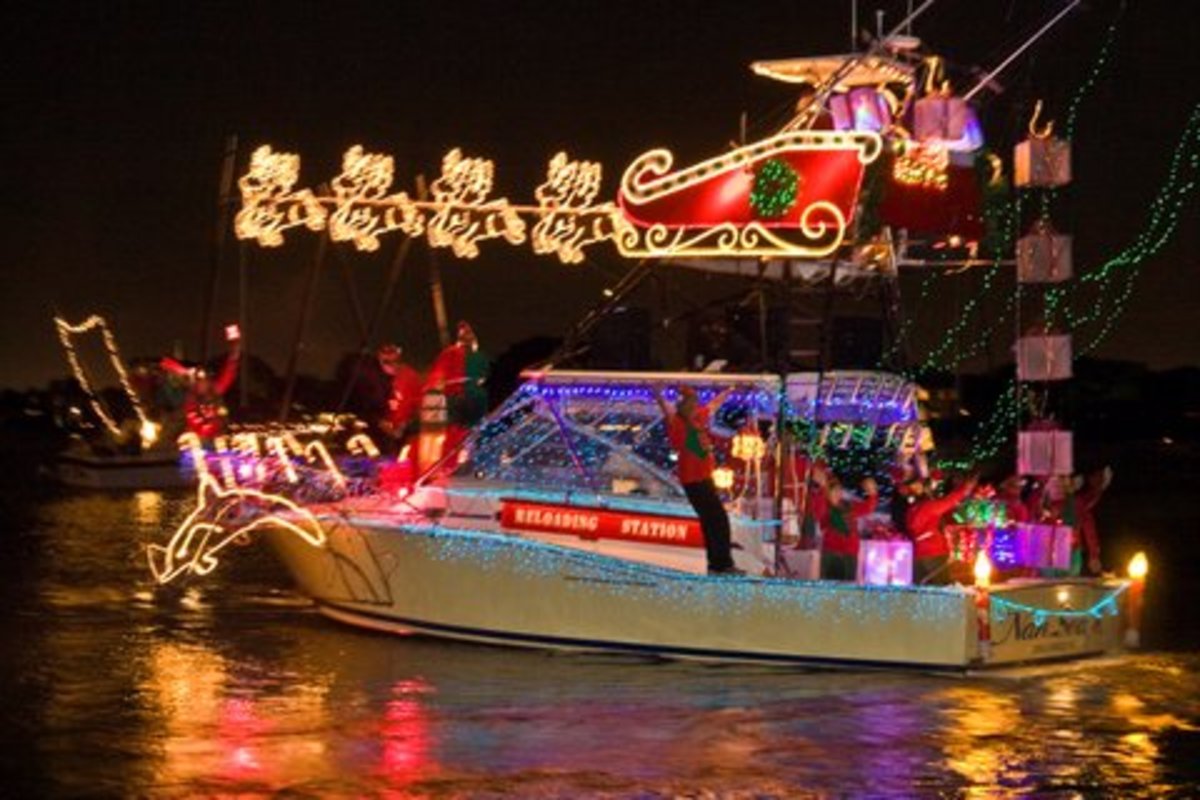Christmas Boat Parade in Bradenton, Florida