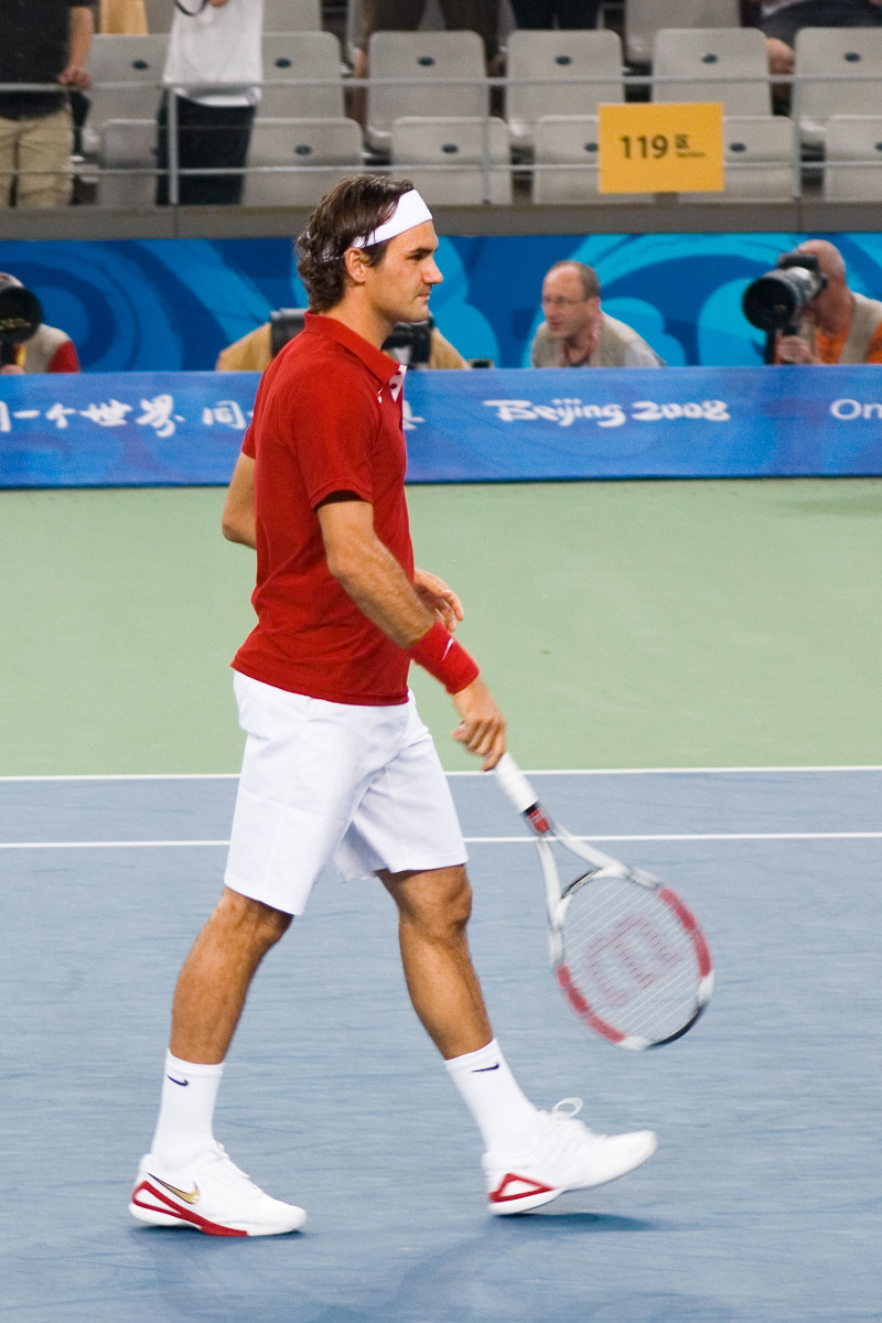 Roger Federer at the 2008 Beijing Olympics.