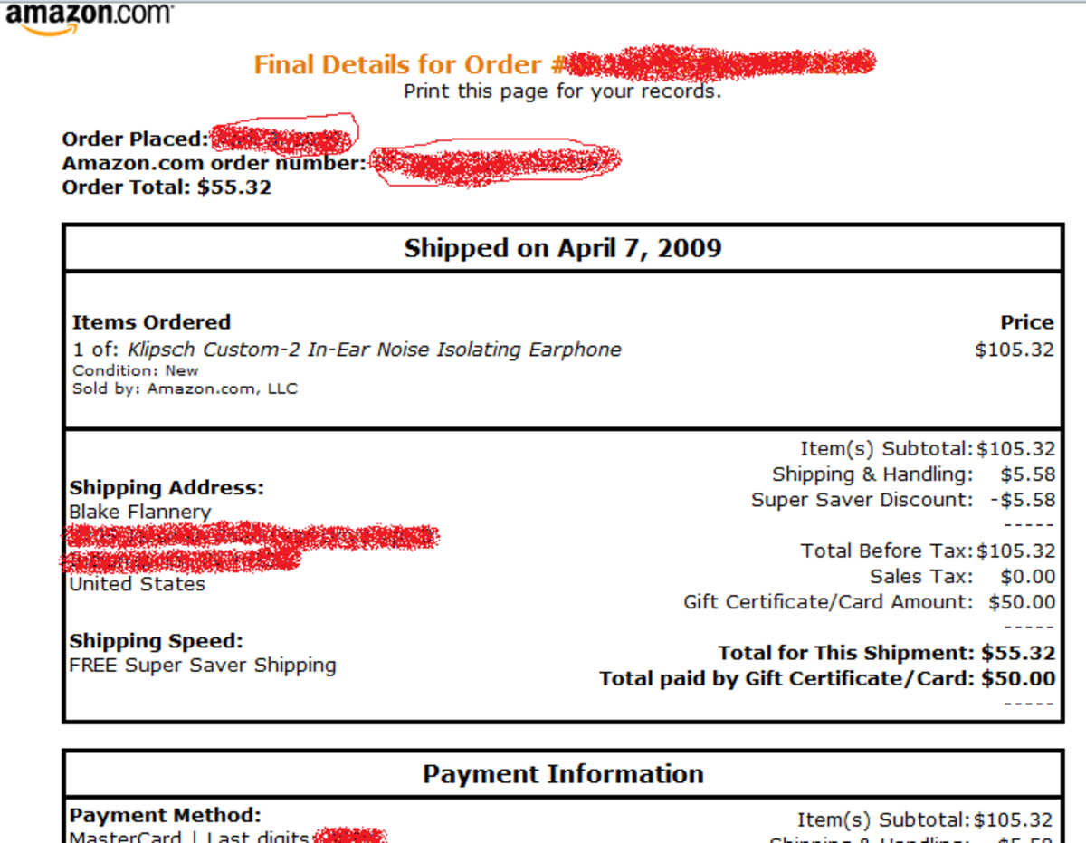 How to Print an Amazon Receipt HubPages