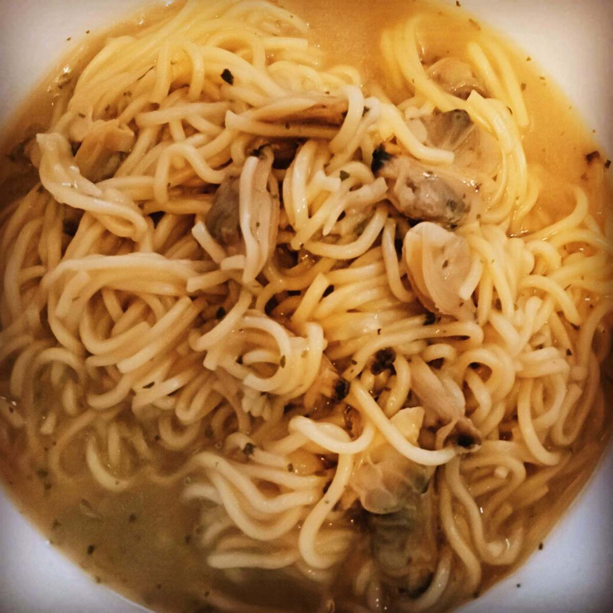Clam noodles