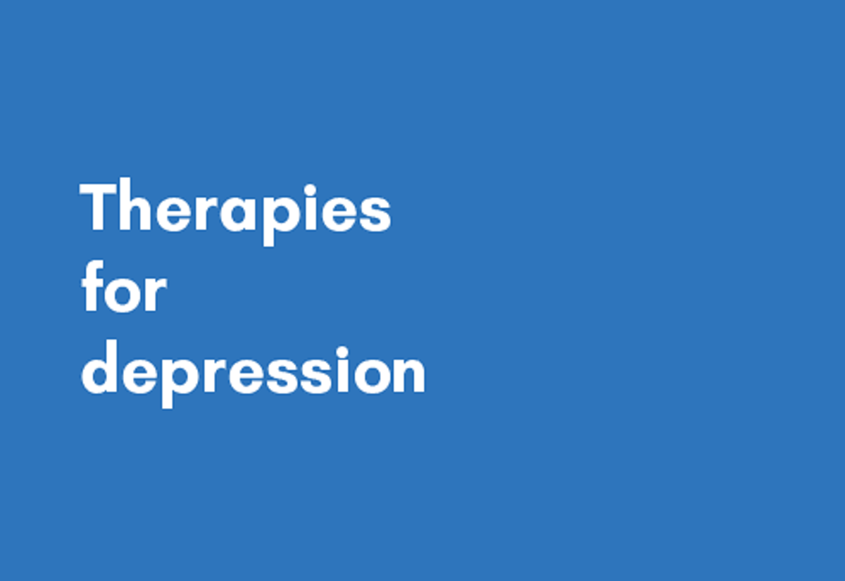 Therapies For Depression