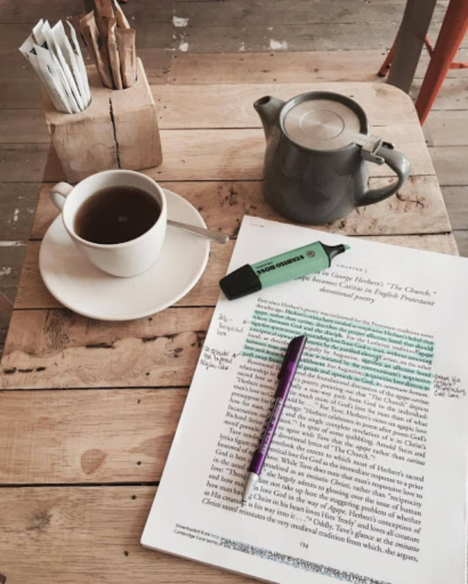 Writing and coffee