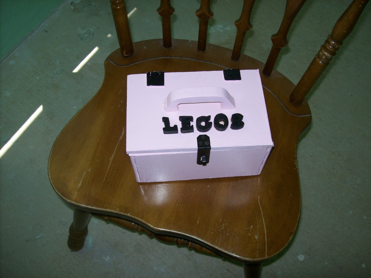A simple wooden box for holding legos makes a special gift