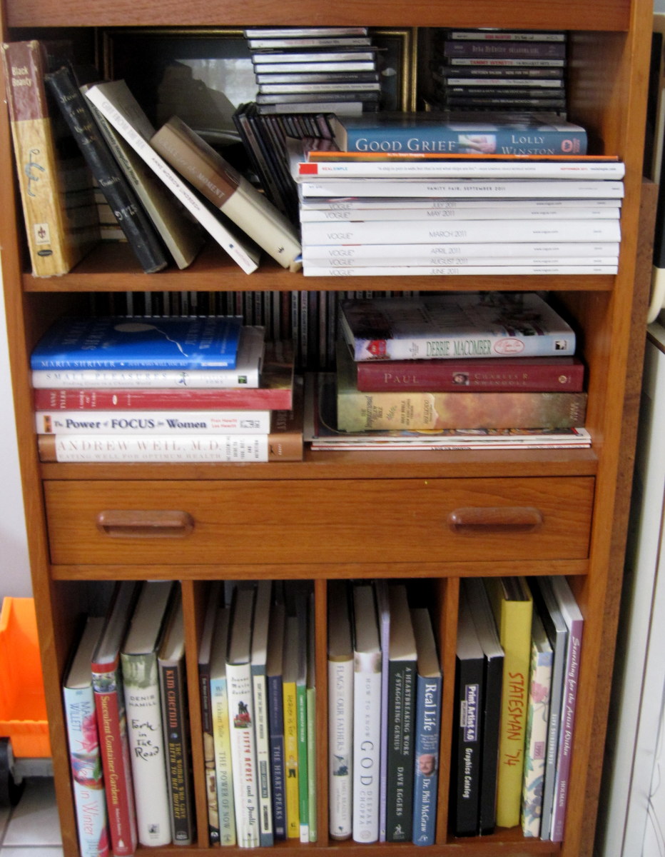 Book shelf that needs overhaul.