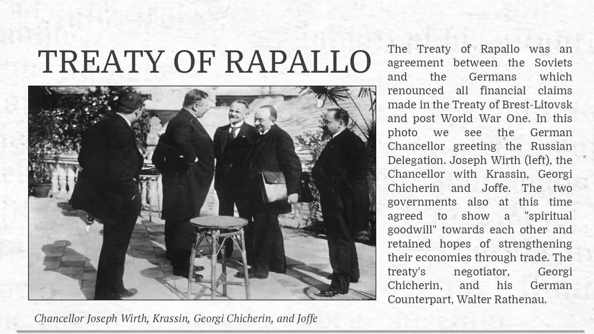 The Treaty of Rapallo - Owlcation