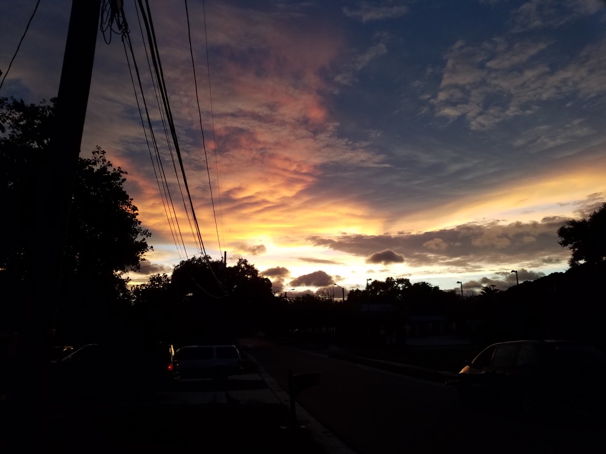 Sunset the night before Hurricane Irma struck Florida.