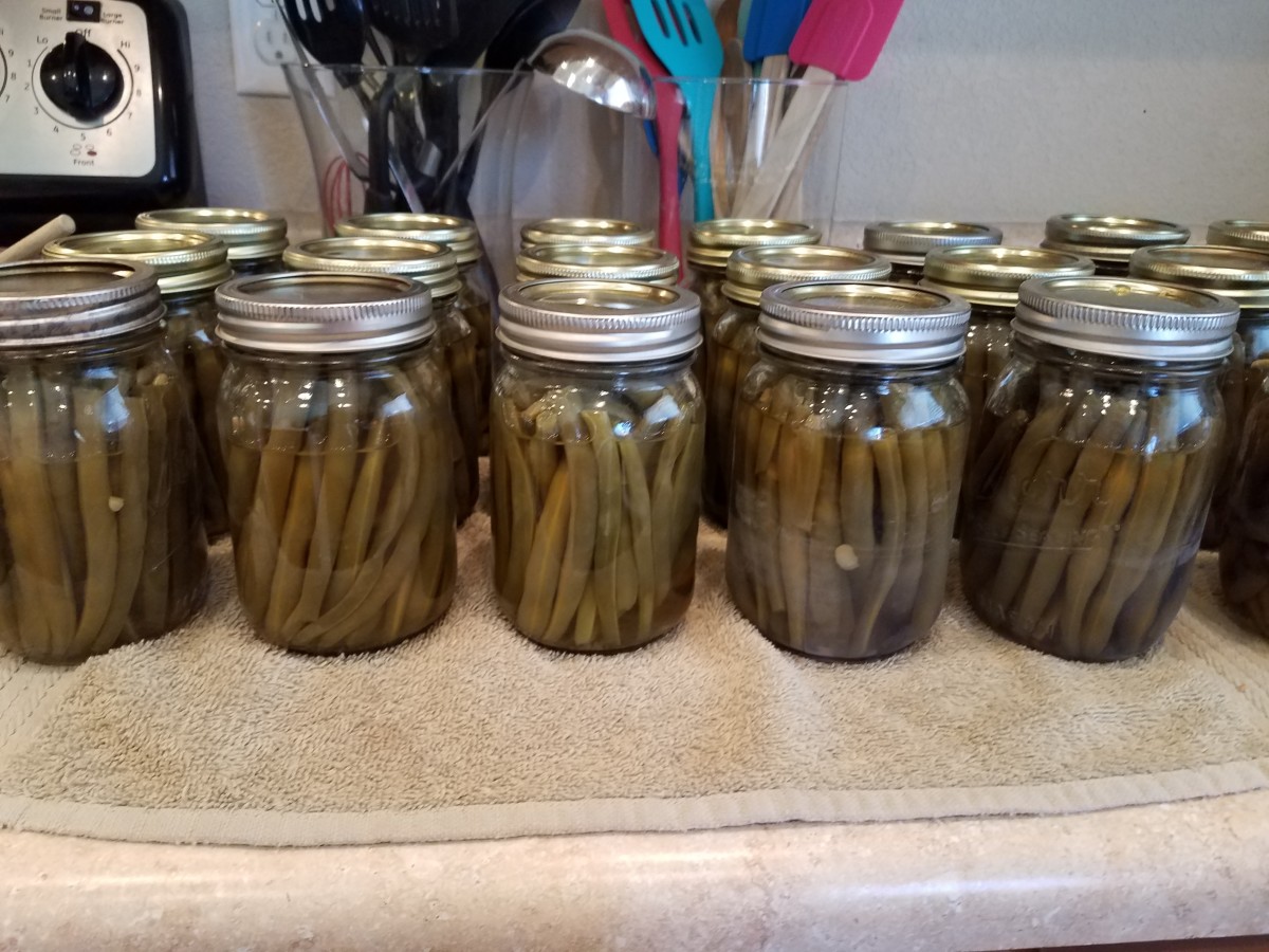 These green beans will keep for up to a year.